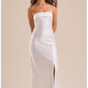 Altar'd State Strapless White Gown